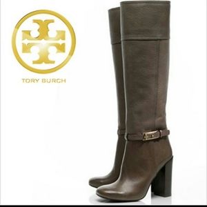Tory Burch grey Jenna boots size 9